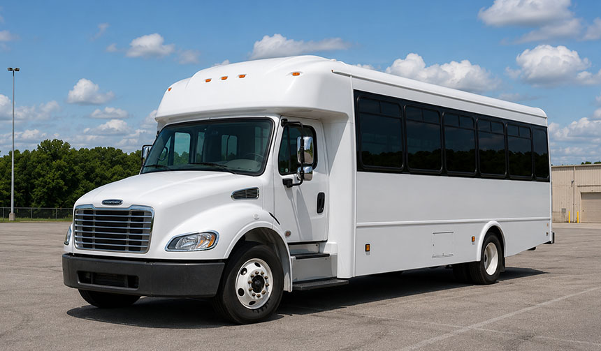 25-passenger minibus for charter in Fresno, CA